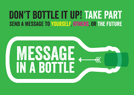 message in a bottle Logo